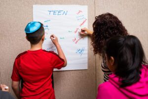 Teens writing